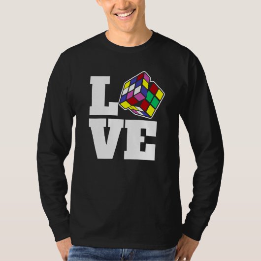 競合パズルキューブ愛スピード80's Vin Tシャツ (正面)