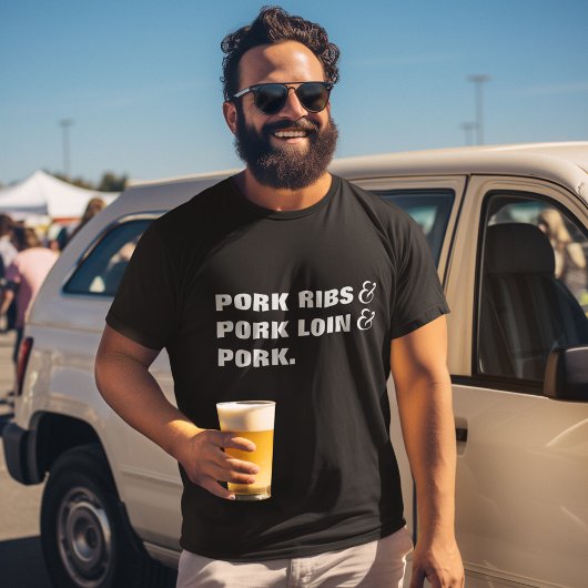 競合BBQ肉チェックリストとアンパサンド Tシャツ