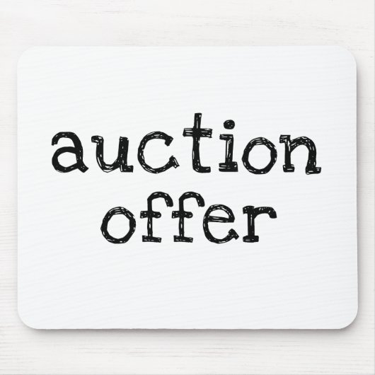 競売の申込 マウスパッド (正面)