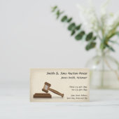 競売人の裁判官の名刺 名刺 (スタンド正面)