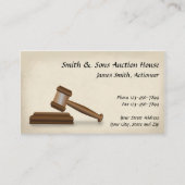 競売人の裁判官の名刺 名刺 (正面)