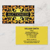 競売人サンシャインダマスク名刺 名刺 (正面/裏面)