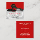 競売人サービス名刺 スクエア名刺 (正面/裏面)