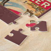 競売人ヴィンテージ葉巻ラベルオークション ジグソーパズル (側面)