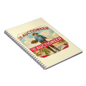 競売人ヴィンテージ葉巻ラベルオークション ノートブック (右側)