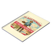 競売人ヴィンテージ葉巻ラベルオークション ノートブック (左側)