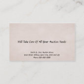 競売業者裁判官名刺 名刺 (裏面)