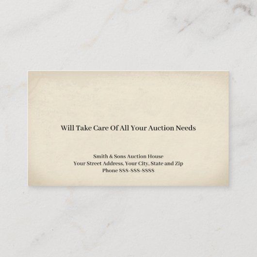 競売業者裁判官名刺 名刺 (裏面)