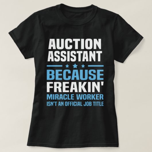 競売補助人 Tシャツ (デザイン正面)