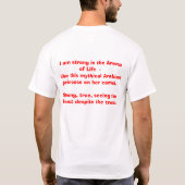 競技場のアラビアの王女の乗馬のラクダ Tシャツ (裏面)