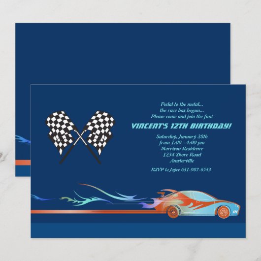 競技場の招待状 招待状 (正面/裏面)