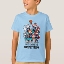 競技少年を上回るバスケットボールキツネ