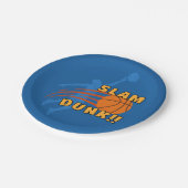 競技用バスケットボールスラムダンク誕生日 ペーパープレート (アングル)