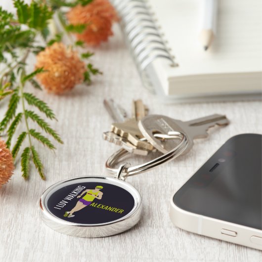 競歩 キーホルダー (側面)