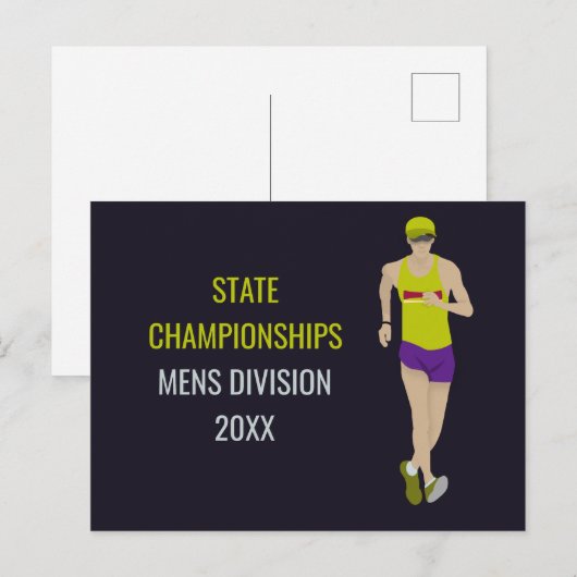 競歩 ポストカード (正面/裏面)