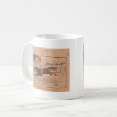 競走に勝つ コーヒーマグカップ (正面左)