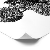 競走猿 ポスター (角)