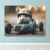 競走者のロッキーを打つ キャンバスプリント (インサイチュ (ウッドフロア))