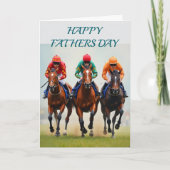 競走馬が走る父の日をお楽しみください サンキューカード (正面)