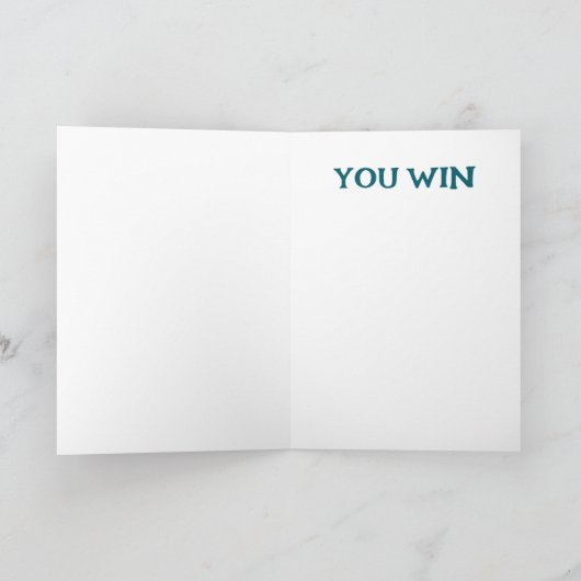 競走馬が走る父の日をお楽しみください サンキューカード (内部)