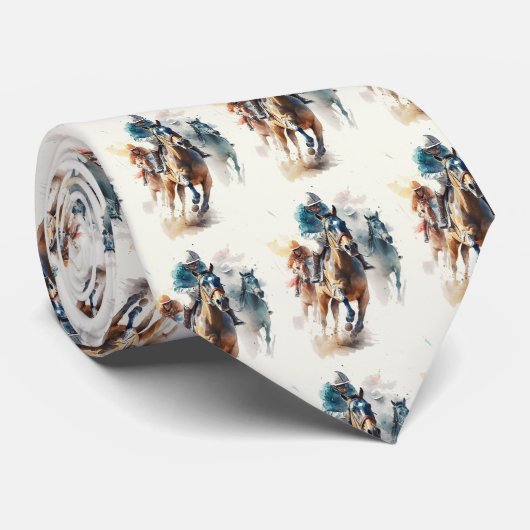 競走馬とジョッキー・ダービー ネクタイ (ロール)