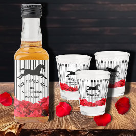 競走馬とバラダービーデイ ショットグラス