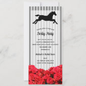 競走馬とバラダービーパーティー 招待状 (正面)