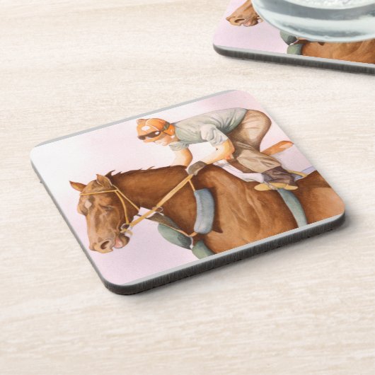 競走馬と騎手 コースター (左側)