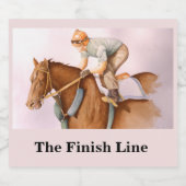 競走馬と騎手 スパークリングワインラベル (シングルラベル)