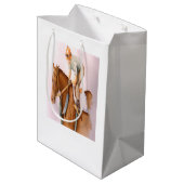 競走馬と騎手 ミディアムペーパーバッグ (裏面アングル)