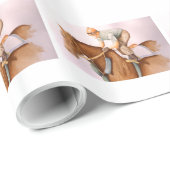 競走馬と騎手 ラッピングペーパー (ロールコーナー)