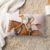 競走馬と騎手 ランバークッション (ブランケット)