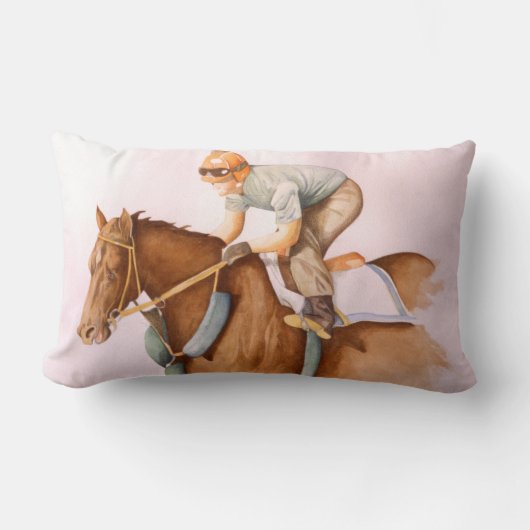 競走馬と騎手 ランバークッション (正面)