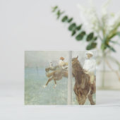 競走馬と騎手(レース前) by エドガール・ドガ ポストカード (スタンド正面)