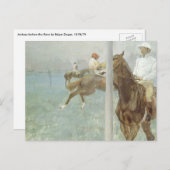競走馬と騎手(レース前) by エドガール・ドガ ポストカード (正面/裏面)