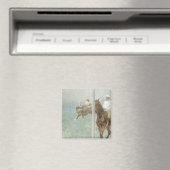 競走馬と騎手（レース前） by エドガール・ドガ マグネット (インサイチュ (食洗機))