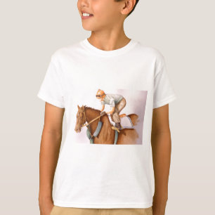 競走馬と騎手 Tシャツ
