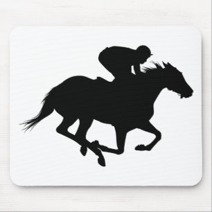 競走馬のシルエット マウスパッド