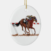 競走馬の騎手 セラミックオーナメント (右)