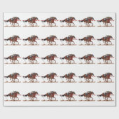 競走馬の騎手 ラッピングペーパー (フラット)