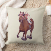 競走馬は勝ち目のあるサラブレッド クッション (ブランケット)