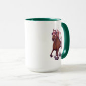 競走馬は勝ち目のあるサラブレッド マグカップ (正面右)