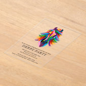 競走馬カラフルダービーパーティー アクリル招待状 (レイダウン)