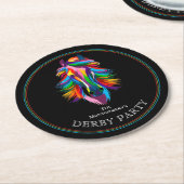 競走馬カラフルブラックダービー ラウンドペーパーコースター (アングル)