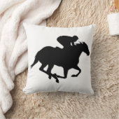 競走馬シルエット クッション (ブランケット)