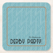 競走馬ダービーパーティーターコイズ スクエアペーパーコースター (正面)