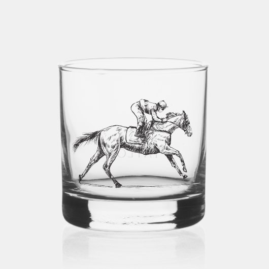 競走馬モダン馬競馬場名前をカスタムする ウイスキーグラス (正面)