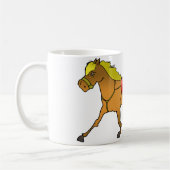 競走馬及び乳母車マグ コーヒーマグカップ (左)