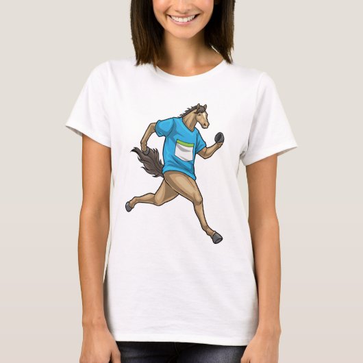 競走馬 スポーツ Tシャツ (正面)