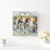 競輪 スクエア壁時計 (ホーム)